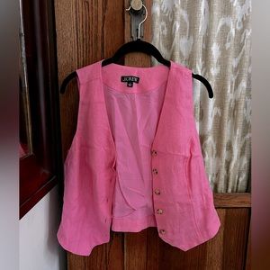 Jcrew - the classic vest in a surprising spring color